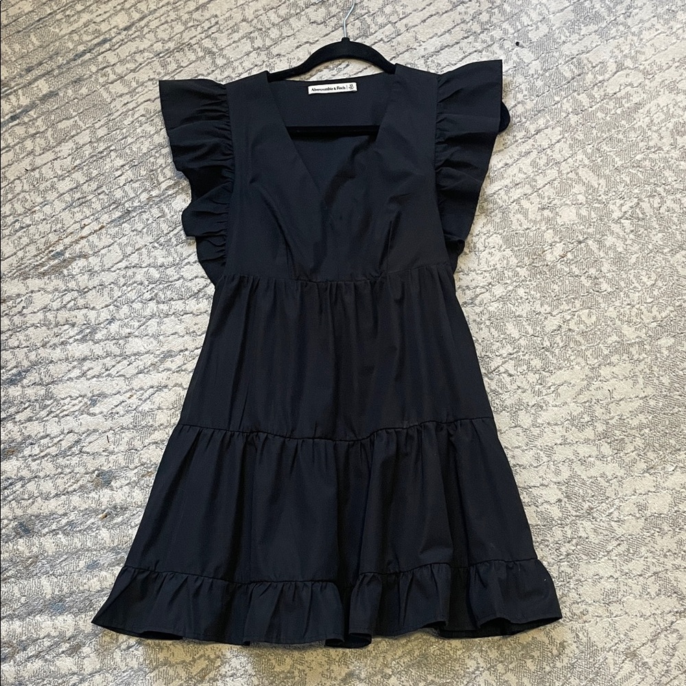 Abercrombie & Fitch Black Top with Logo Tag